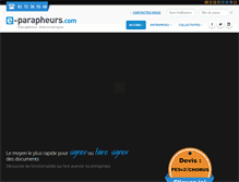 Tablet Screenshot of e-parapheurs.com